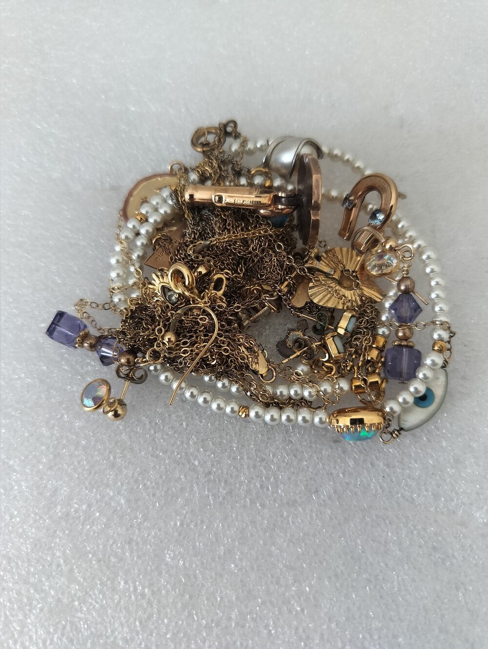 Lot For Gold  Filled W/Stone Scrap (Untested)